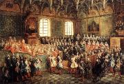 Nicolas Lancret Seat of Justice in the Parliament of Paris in 1723 painting